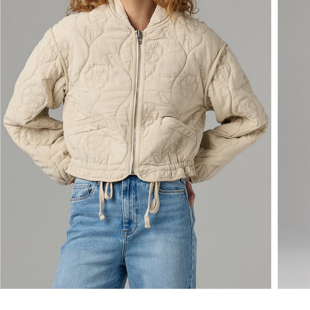 BLANK NYC Women's Floral Quilted Jacket